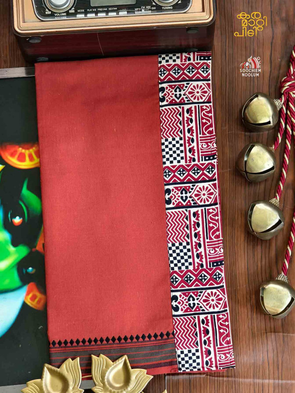 Kavy Orange Limited Edition Cotton Dhoti