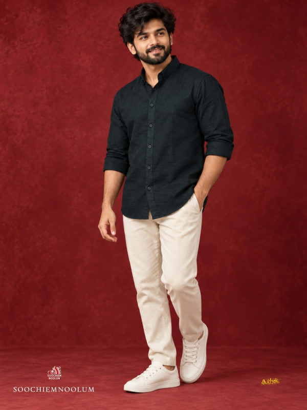 PREMIUM BLACK MEN' S  SHIRT