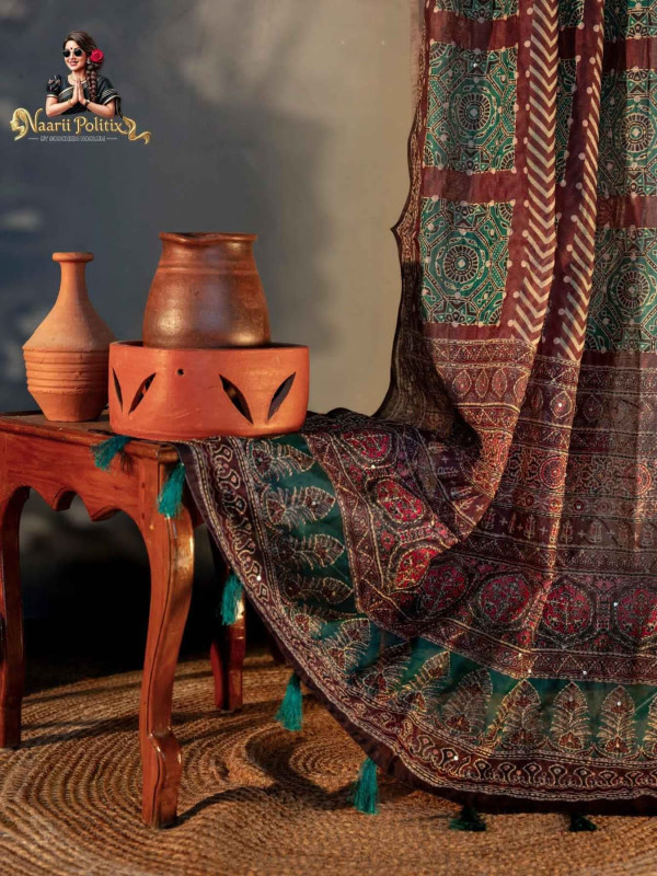 Soft Chanderi Cotton With Kantha Work [SAREE0000150]