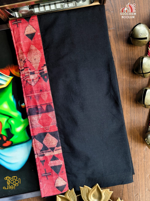 Black Limited Edition Premium Cotton Dhoti[DHOTI000492]