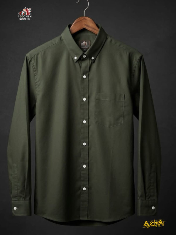 SOLID COLOUR SHIRT -  GREEN