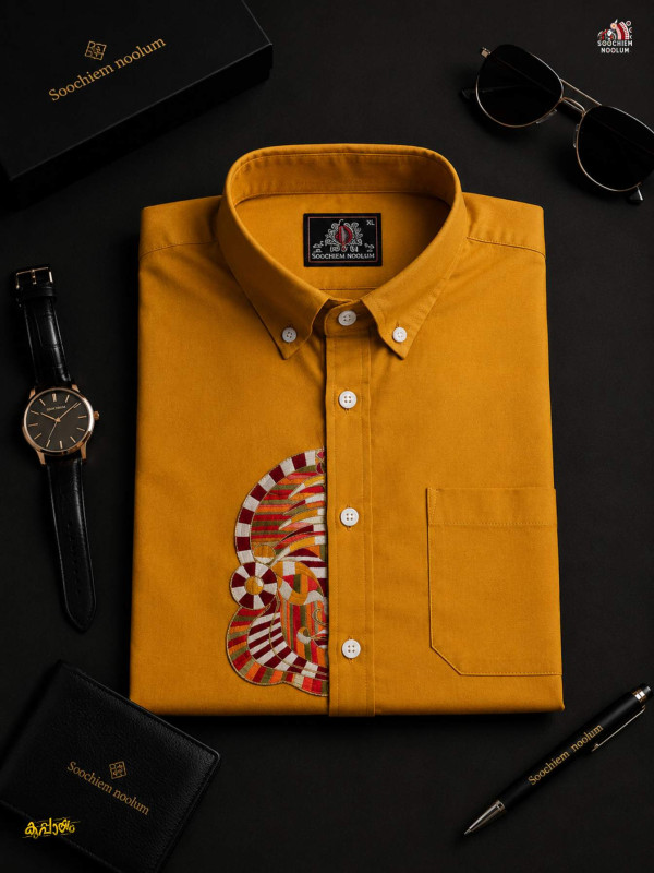 KATHAKALI EMBROIDERY HALF PATCH SHIRT
