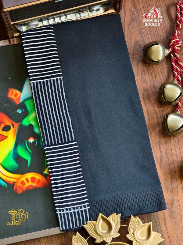 Black Limited Edition Premium Cotton Dhoti[DHOTI000467]