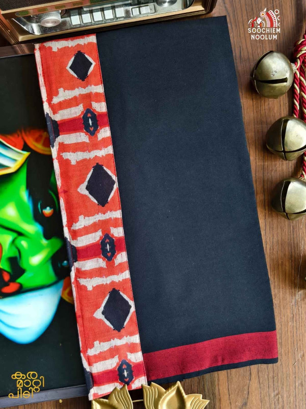 Black Limited Edition Premium Cotton Dhoti[DHOTI000472]