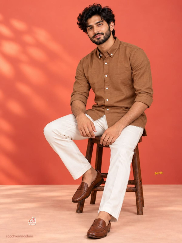 PREMIUM WINDSOR TAN MEN' S  SHIRT