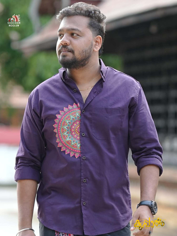 Purple Rangoli Printed Premium Shirt[SHIRT000203]