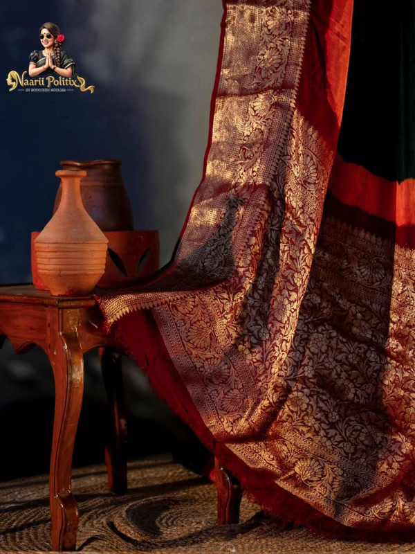 Semi Kanchivaram Bandhani Saree [SAREE0000158]
