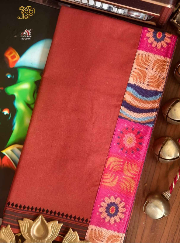 Kavy Orange Limited Edition Cotton Dhoti[DHOTI000385]