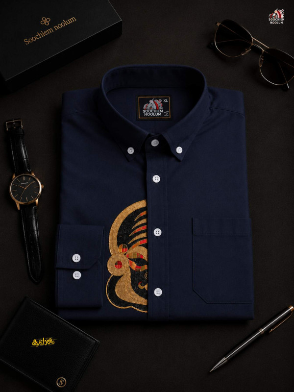 KATHAKALI EMBROIDERY HALF PATCH SHIRT