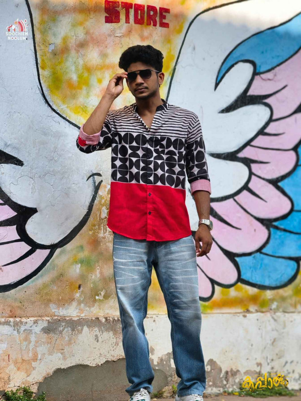 Red & Black Premium Designer Shirt[SHIRT000228]