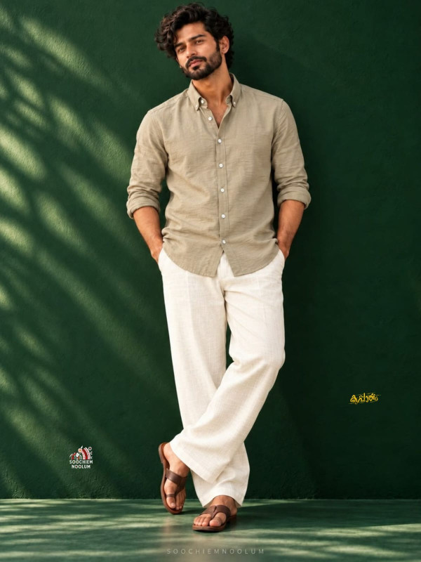 PREMIUM BEIGE MEN' S  SHIRT