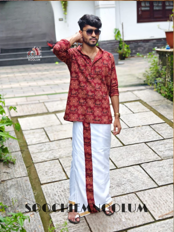 Red Elephant Designer Short Kurta[KURTA00056]
