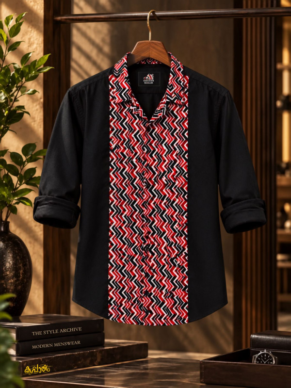 ZIGRA -  BLACK PREMIUM DESINER SHIRT
