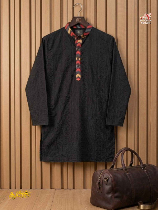 Black Premium Designer Kurta [KURTA00050]