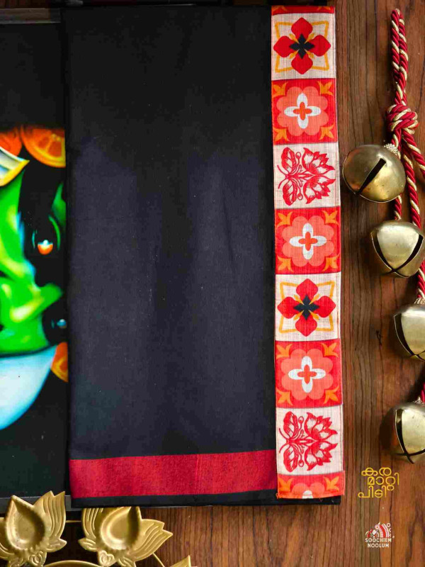 Black Limited Edition Premium Cotton Dhoti[DHOTI000418]