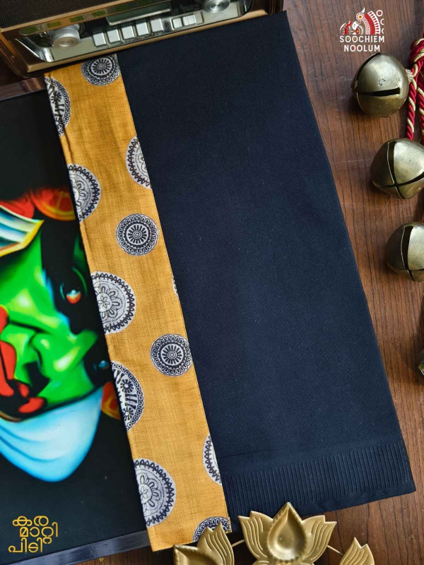 Black Limited Edition Premium Cotton Dhoti[DHOTI000491]
