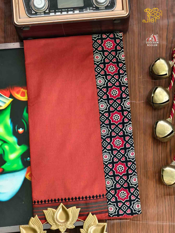 Kavy Orange Limited Edition Cotton Dhoti