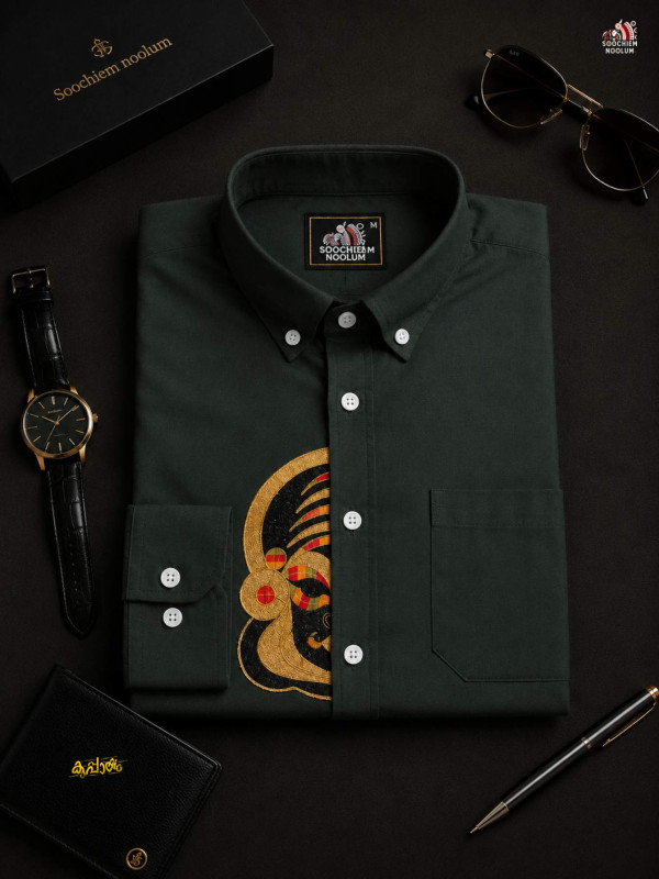 KATHAKALI EMBROIDERY HALF PATCH SHIRT