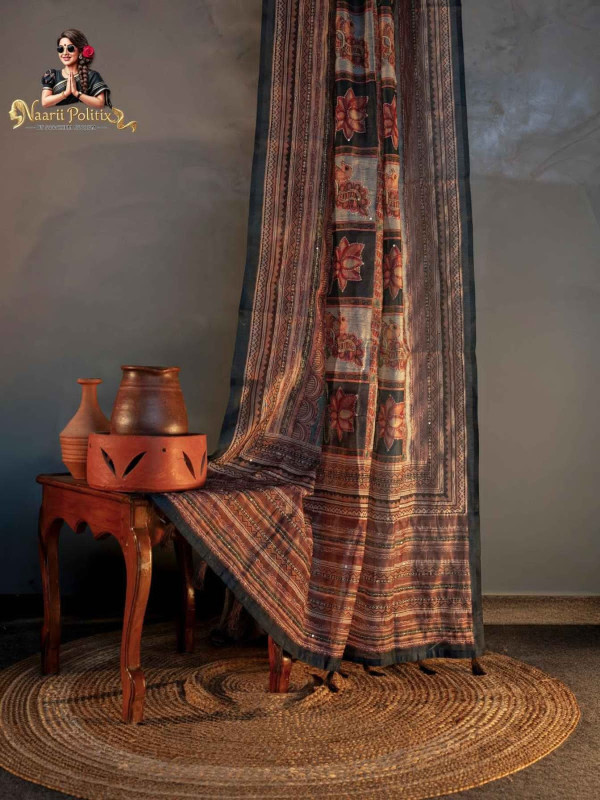 Soft Chanderi Cotton With Kantha Work [SAREE0000142]