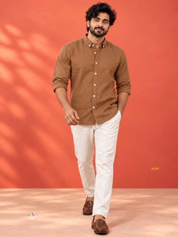 PREMIUM WINDSOR TAN MEN' S  SHIRT