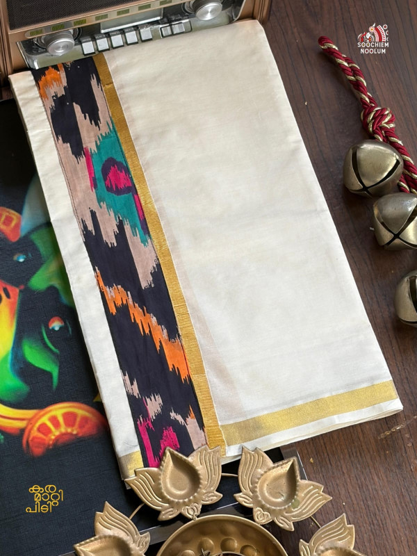 GOLDEN KASAVU LIMITED EDITION PREMIUM DOUBLE COTTON DHOTI