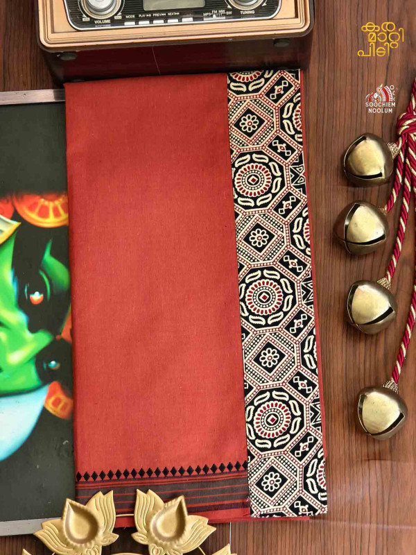 Kavy Orange Limited Edition Cotton Dhoti