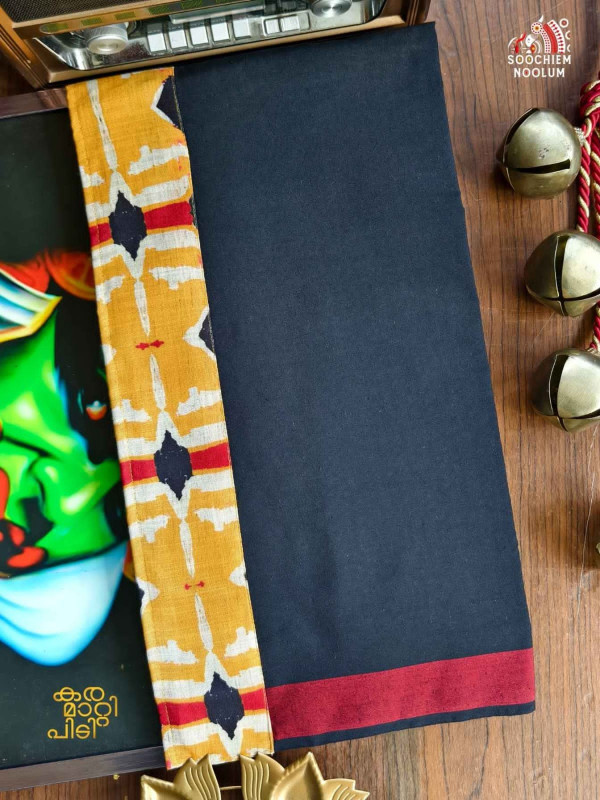 Black Limited Edition Premium Cotton Dhoti[DHOTI000464]