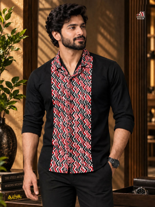 ZIGRA -  BLACK PREMIUM DESINER SHIRT