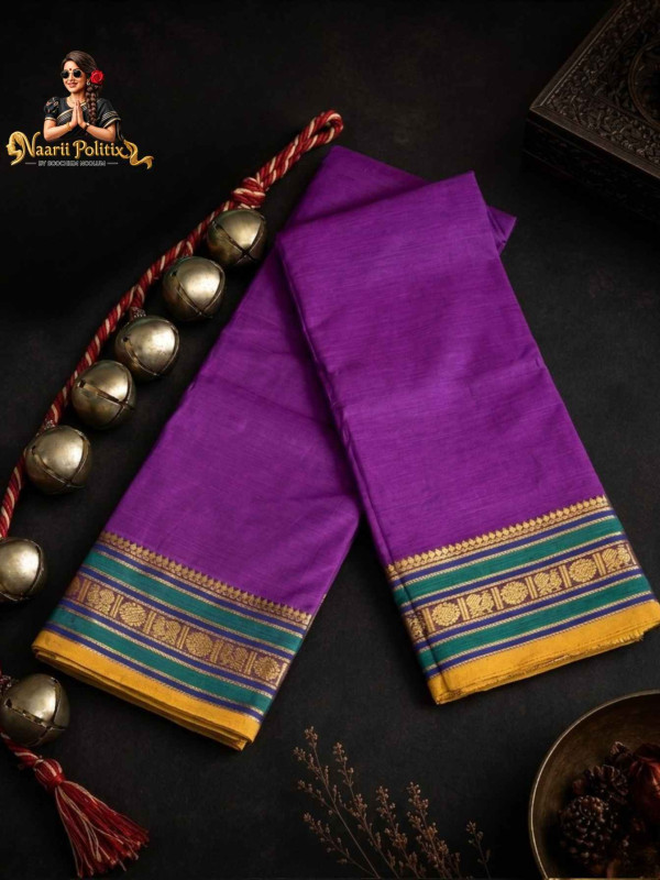 Premium Kanchi Cotton Saree -Royal Purple [SAREE0000264]
