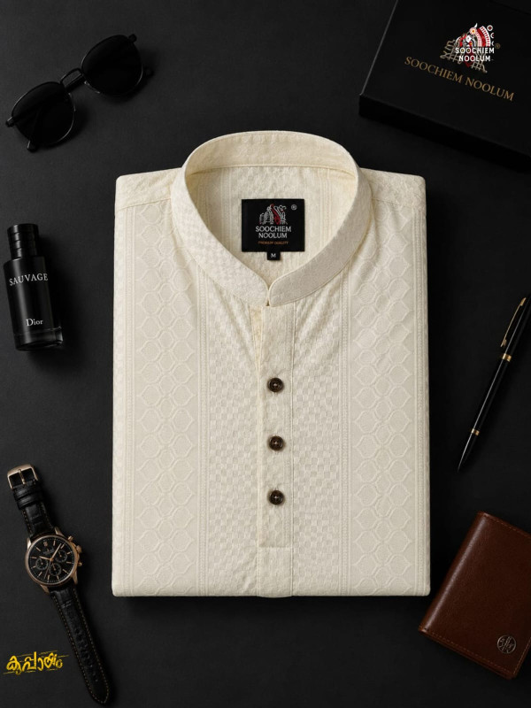 WHITE PREMIUM DESIGNER KURTA