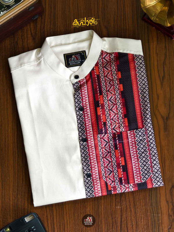 Off White Designer Half Patch Shirt[SHIRT00050]