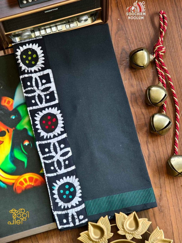 Black Limited Edition Premium Cotton Dhoti[DHOTI000471]