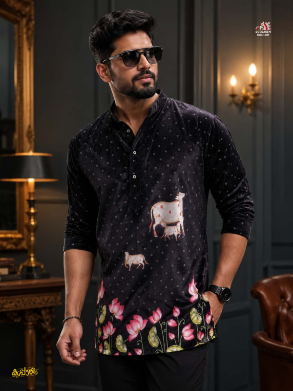 BLACK PREMIUM DESIGNER KURTA