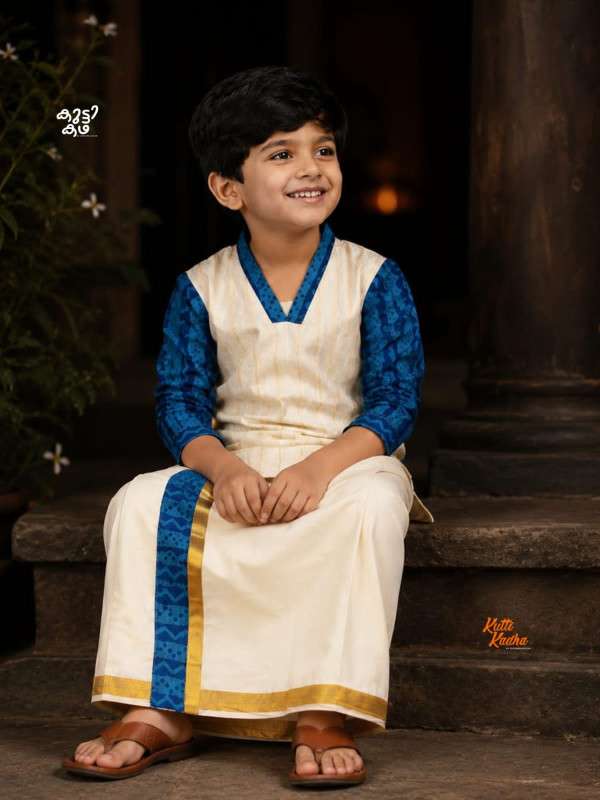 AMBARAM- DESIGNER COTTON KURTA + DHOTI COMBO FOR KIDS