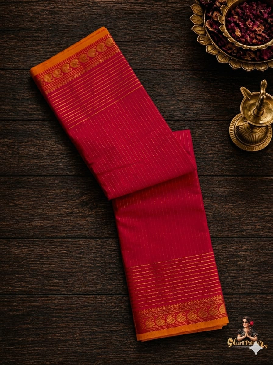 Premium Kanchi Cotton Saree - Pink  [SAREE0000256]