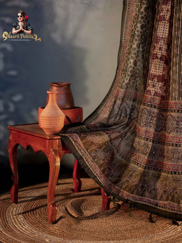 Soft Chanderi Cotton With Kantha Work [SAREE0000147]