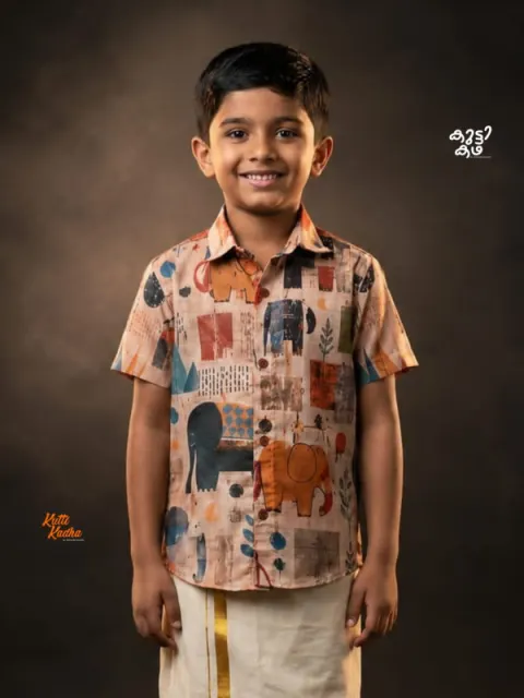 AANAKKUTTI - DESIGNER COTTON SHIRT FOR KIDS